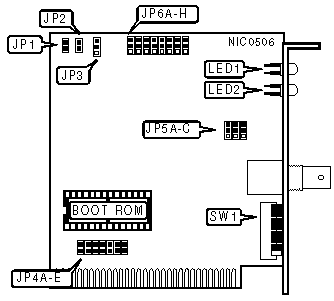 8-Bit ISA ARCnet Network Adapter, ARC-110